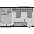 Hobby MAXIA 660 WQM Wohnwagen - Teppich