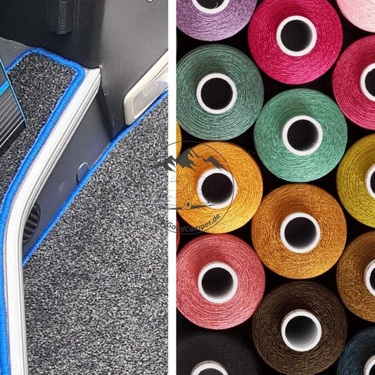Kettelnaht in Wunschfarbe FeelGoodCamper - Teppich für Ihr Wohnmobil
